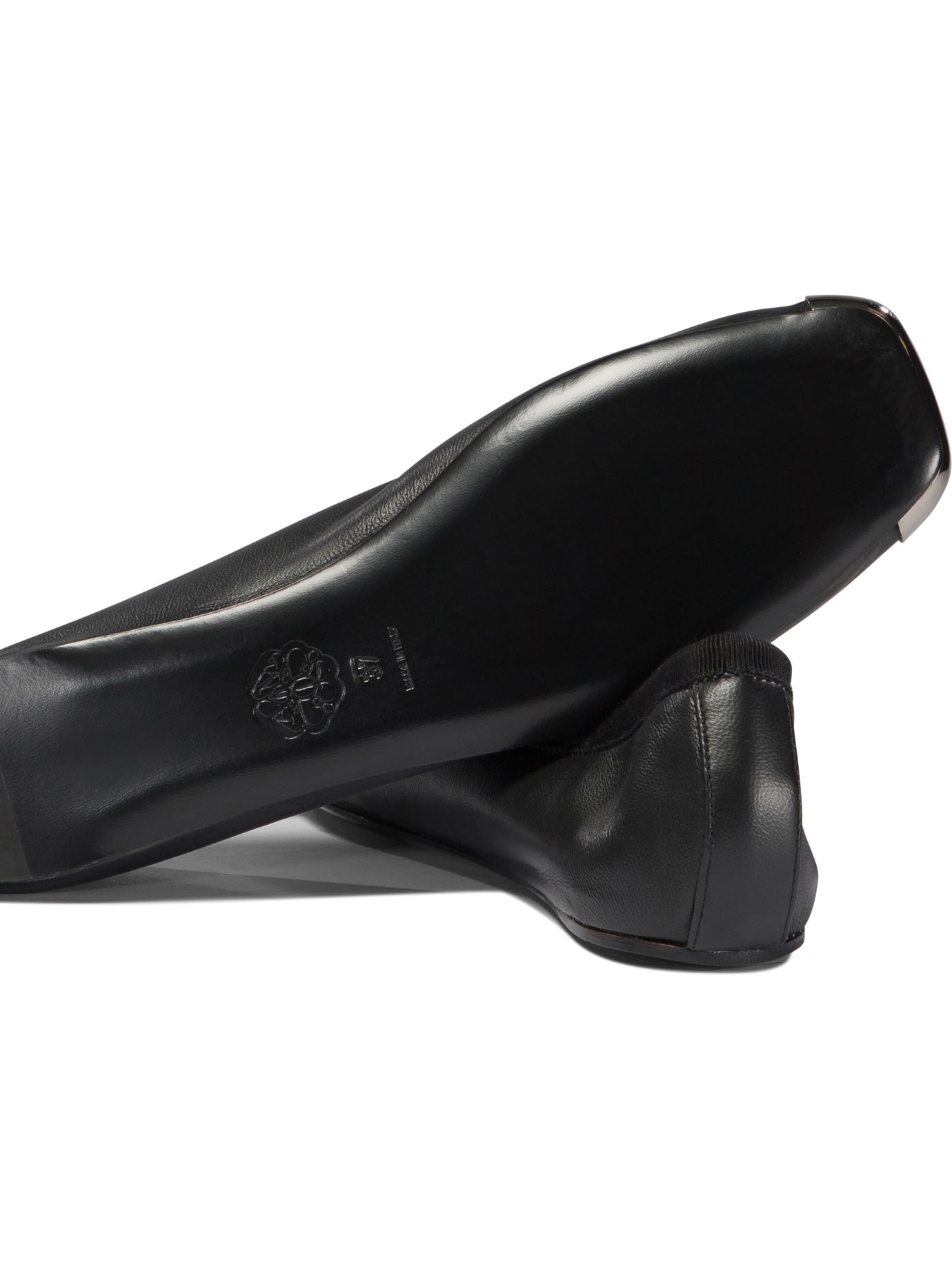 ALEXANDER MCQUEEN Black   Punk ballet flats